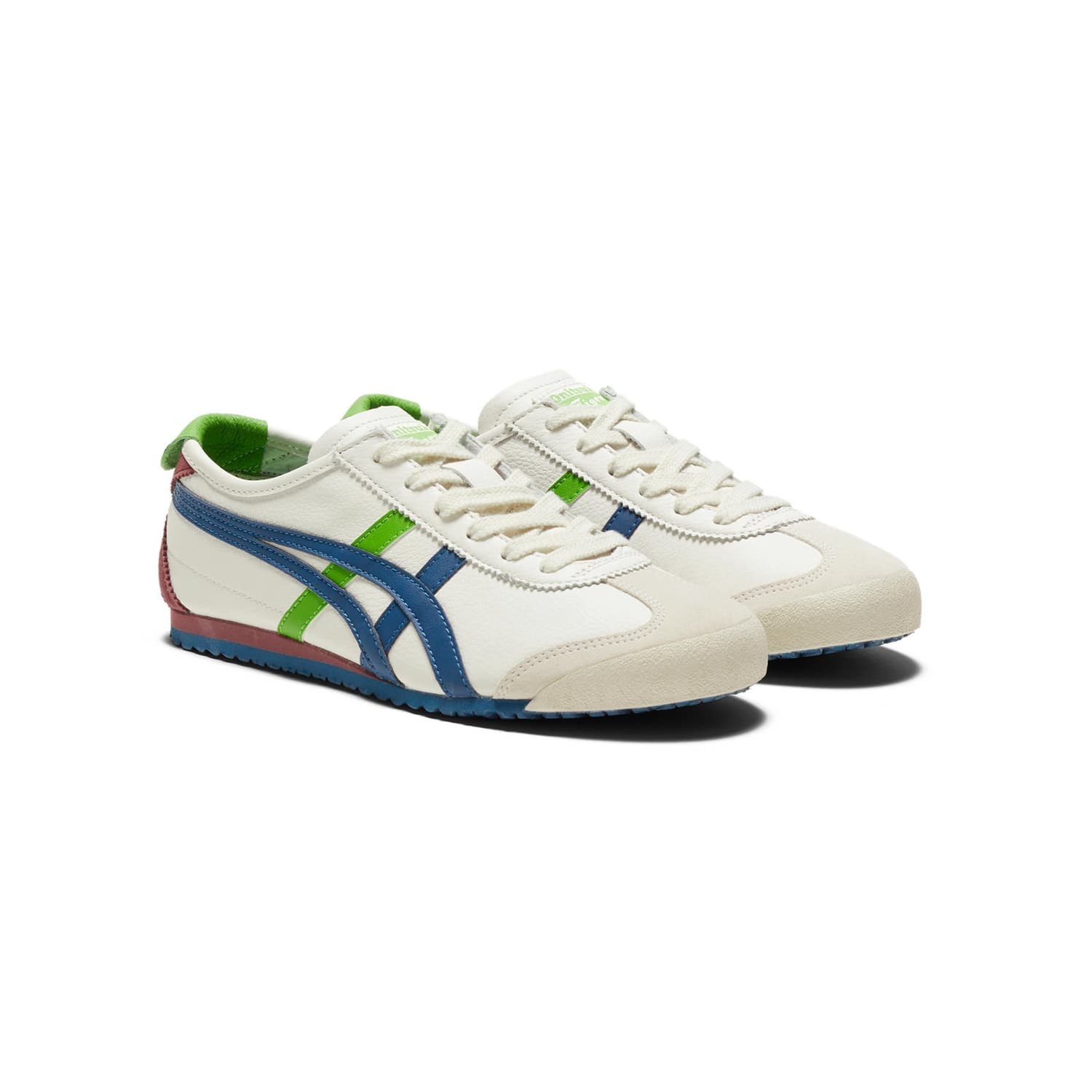 Кроссовки для бега Onitsuka Tiger Mexico 66 White Blue Green - изображение 3