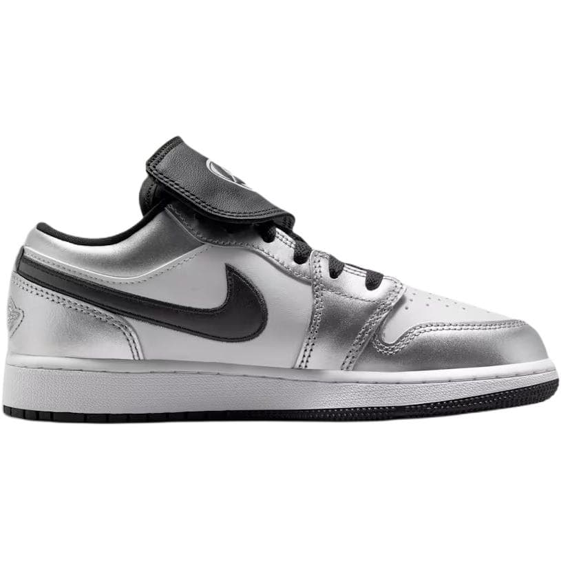 Кроссовки для баскетбола Jordan Air Jordan 1 Oтскок Low Топ Баскетбольные кроссовки Белый серебристый Унисекс - изображение 2