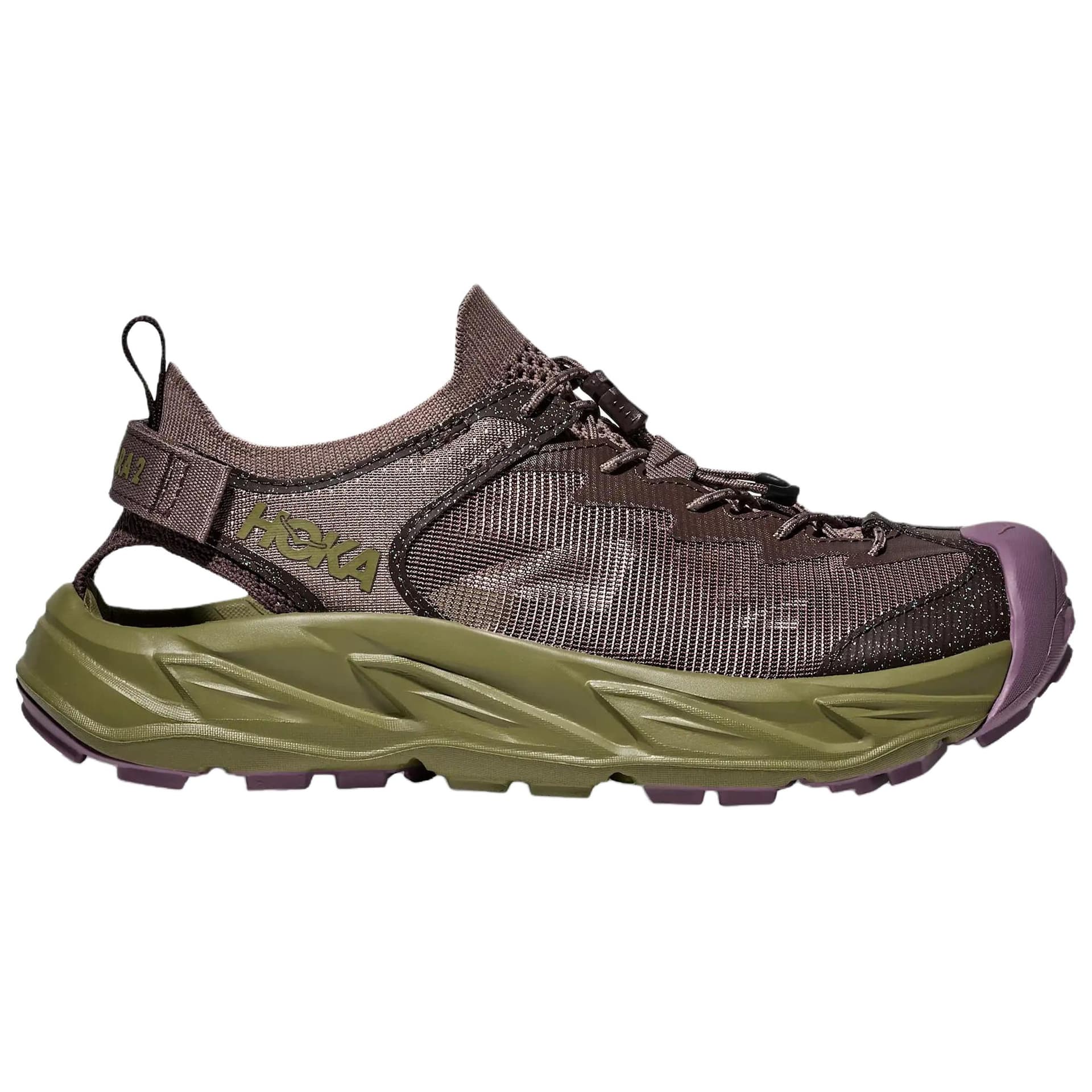 Сандалии HOKA ONE ONE HOPARA 2 Сцепление Дышащий Обувь для водного туризма Женские Фиолетовый Коричневый - изображение 2