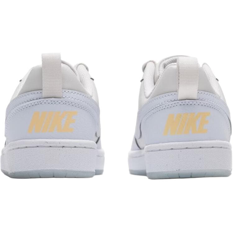 Кроссовки Nike COURT BOROUGH RECRAFT Устойчивая к истиранию Дышащая Низкая Скейтборд Обувь Белый Синий Унисекс - изображение 4