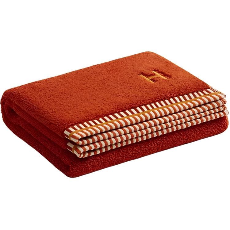HERMES Полотенце для лица Терракотово-красное 55*100 см - изображение 2