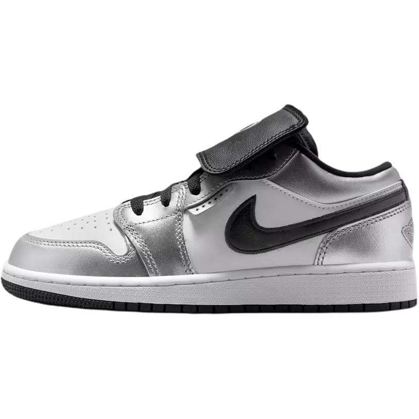Кроссовки для баскетбола Jordan Air Jordan 1 Oтскок Low Топ Баскетбольные кроссовки Белый серебристый Унисекс - изображение 1