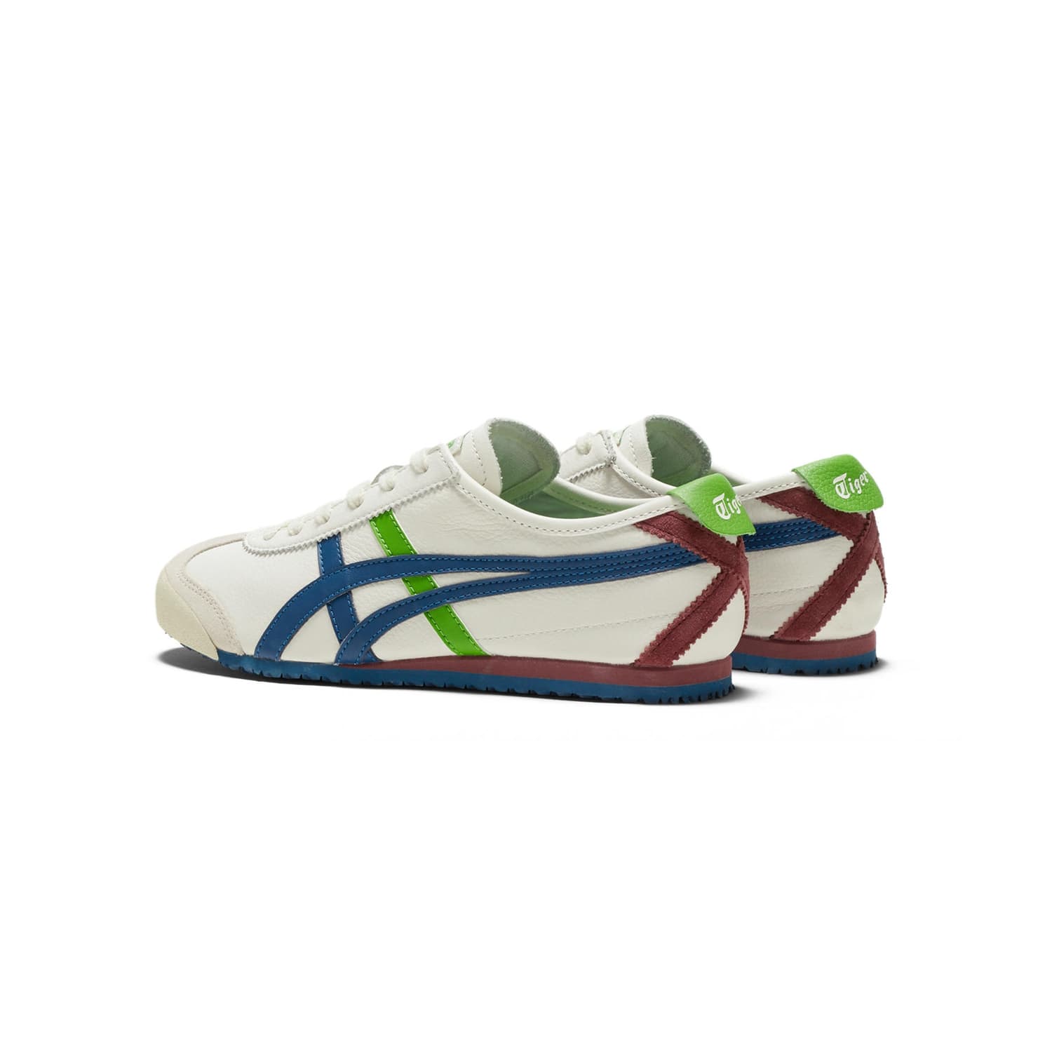 Кроссовки для бега Onitsuka Tiger Mexico 66 White Blue Green - изображение 4