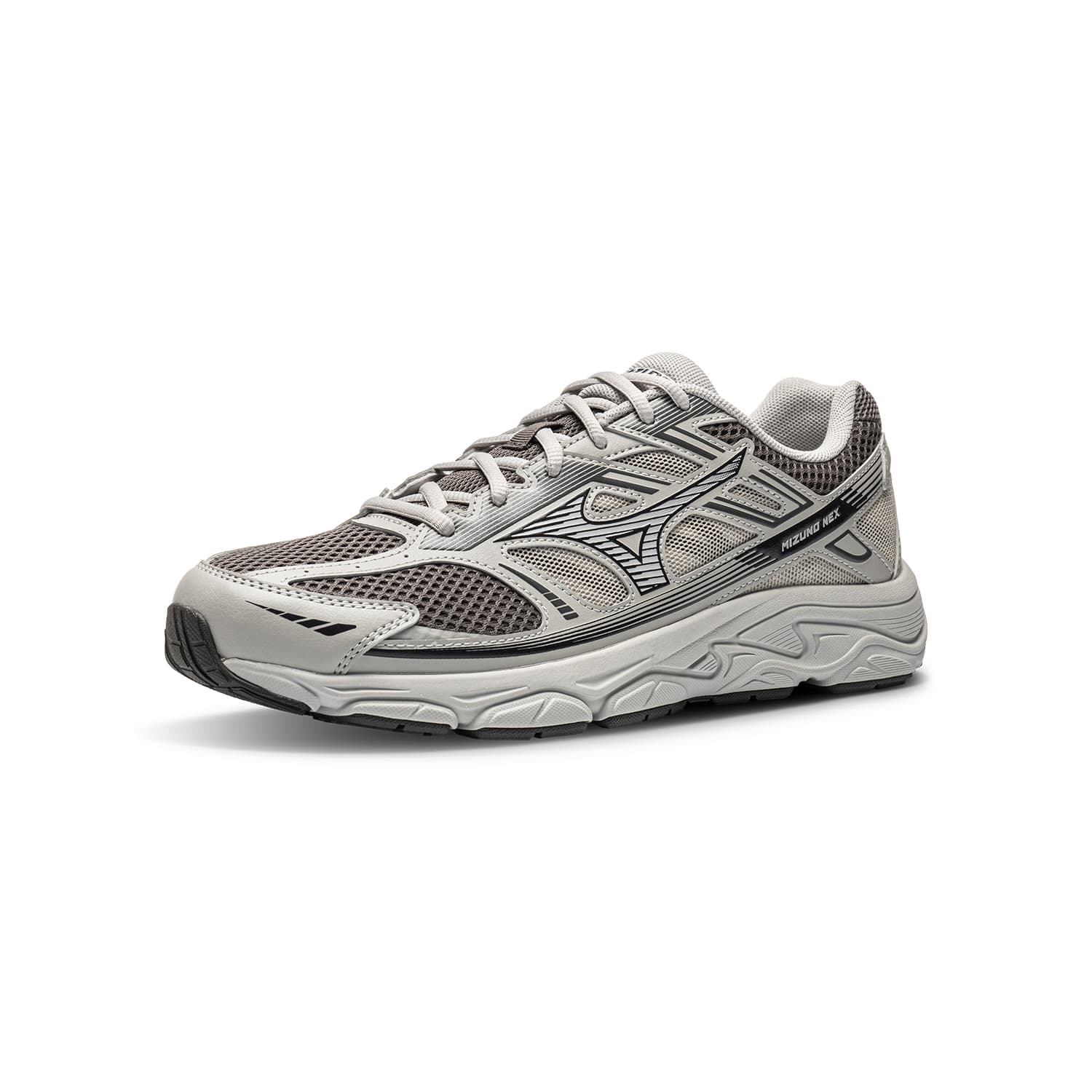 Кроссовки для бега Mizuno NEX Low Топ Повседневные кроссовки для бега Унисекс Бетонно-серый - изображение 2