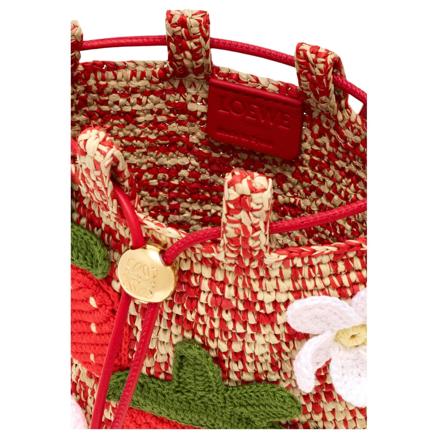 Мини-сумка LOEWE Anagram Pebble Strawberry - изображение 4
