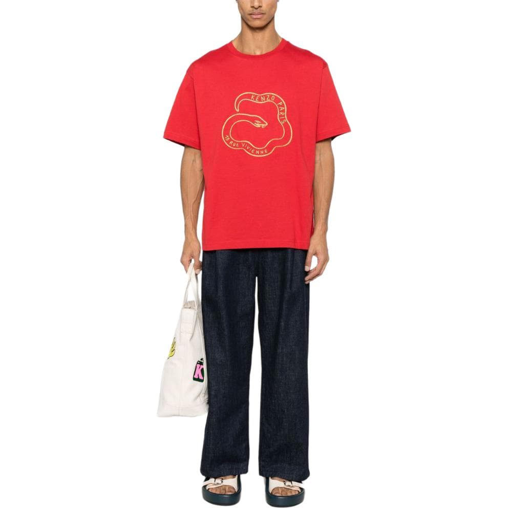 Футболка KENZO Red Мужская T-рубашка - изображение 2