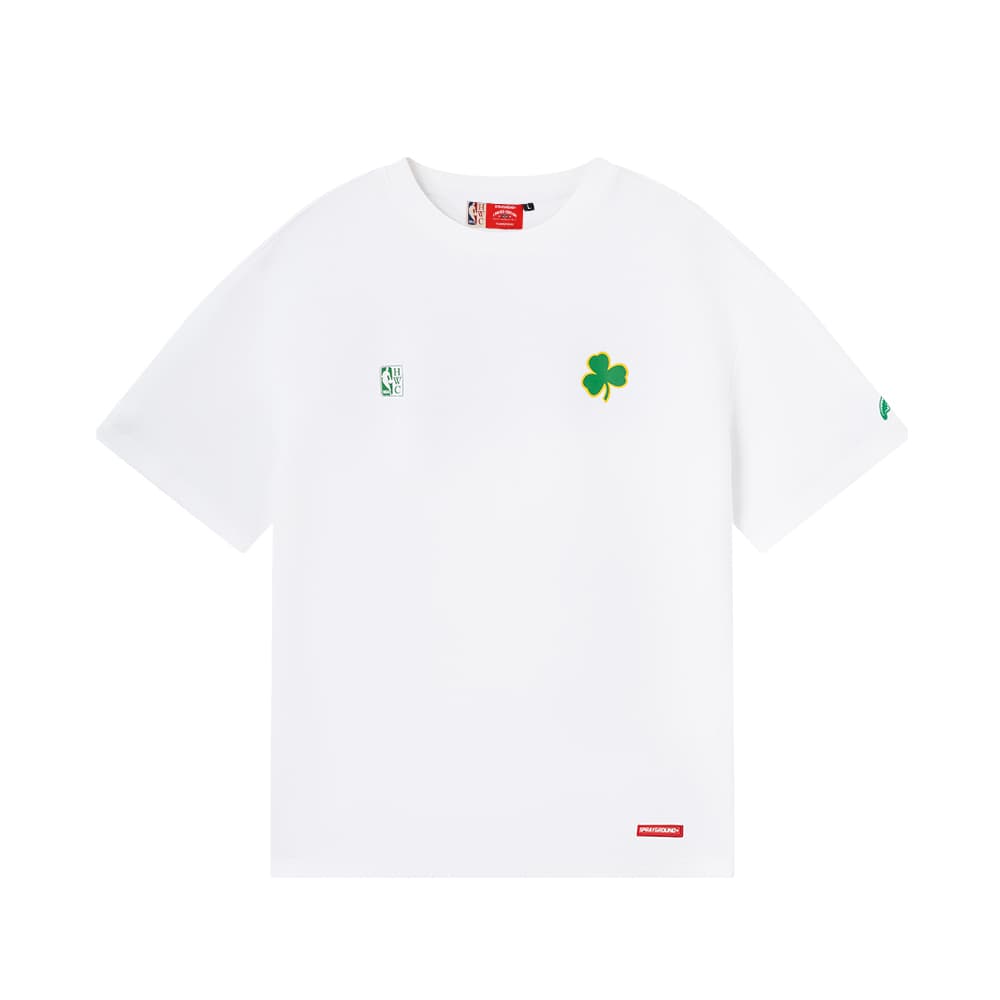 Футболка SPRAYGROUND | NBA HWC Celtic Натуральный Белый Унисекс T-Рубашки - изображение 2