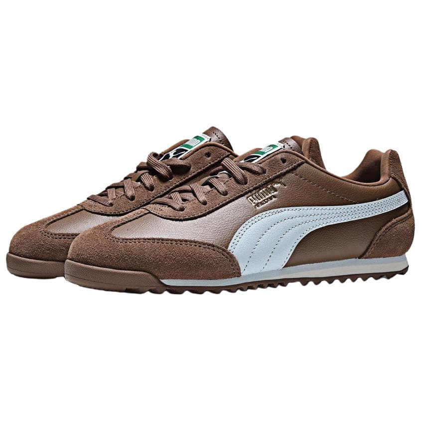 Кроссовки PUMA Arizona Повседневная обувь Низкий топ Коричневый Белый Унисекс - изображение 3