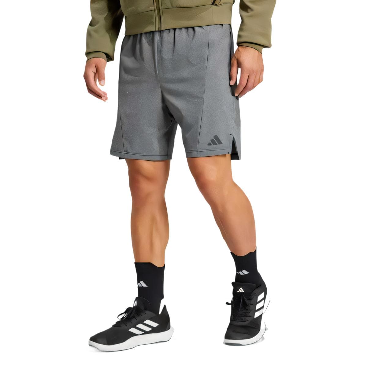 Шорты Adidas AEROREADY Повседневные шорты Мужской Темно-серый - изображение 2