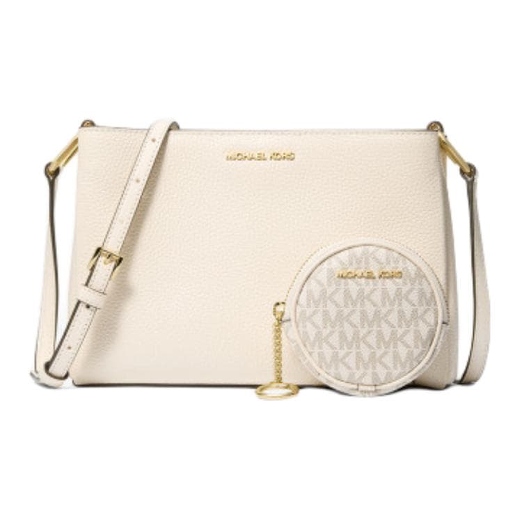 Сумка через плечо MICHAEL KORS Trisha Коровья кожа с искусственной кожей сумка через плечо женская молочно-белая - изображение 1
