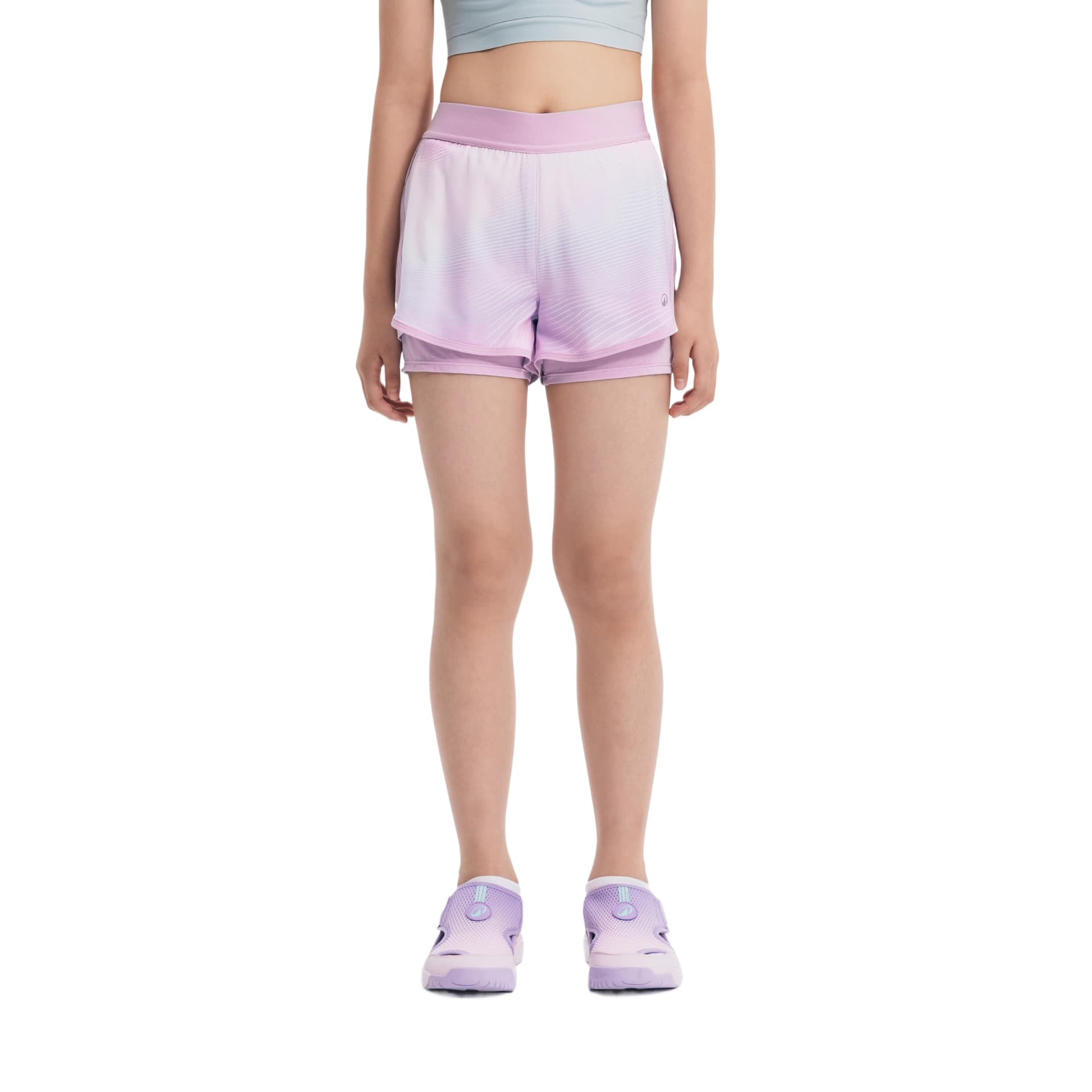 DECATHLON Светло-розовый Фиолетовый Сирень Kids Шорты - изображение 1