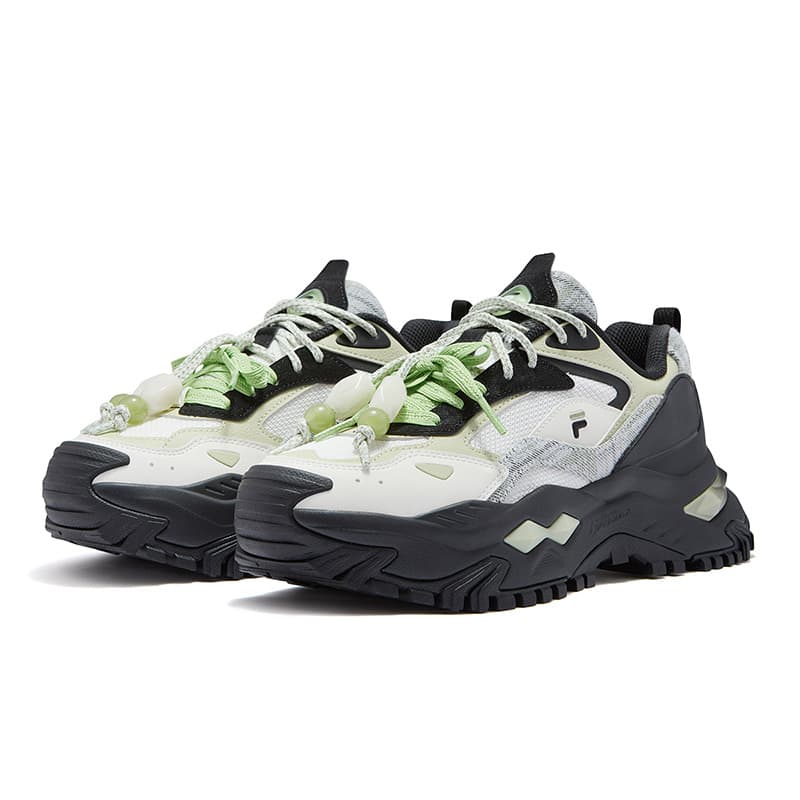 Кроссовки FILA FUSION Bianco Shoes DX визуально увеличивает рост Низкие кеды с толстой подошвой Женские - изображение 3