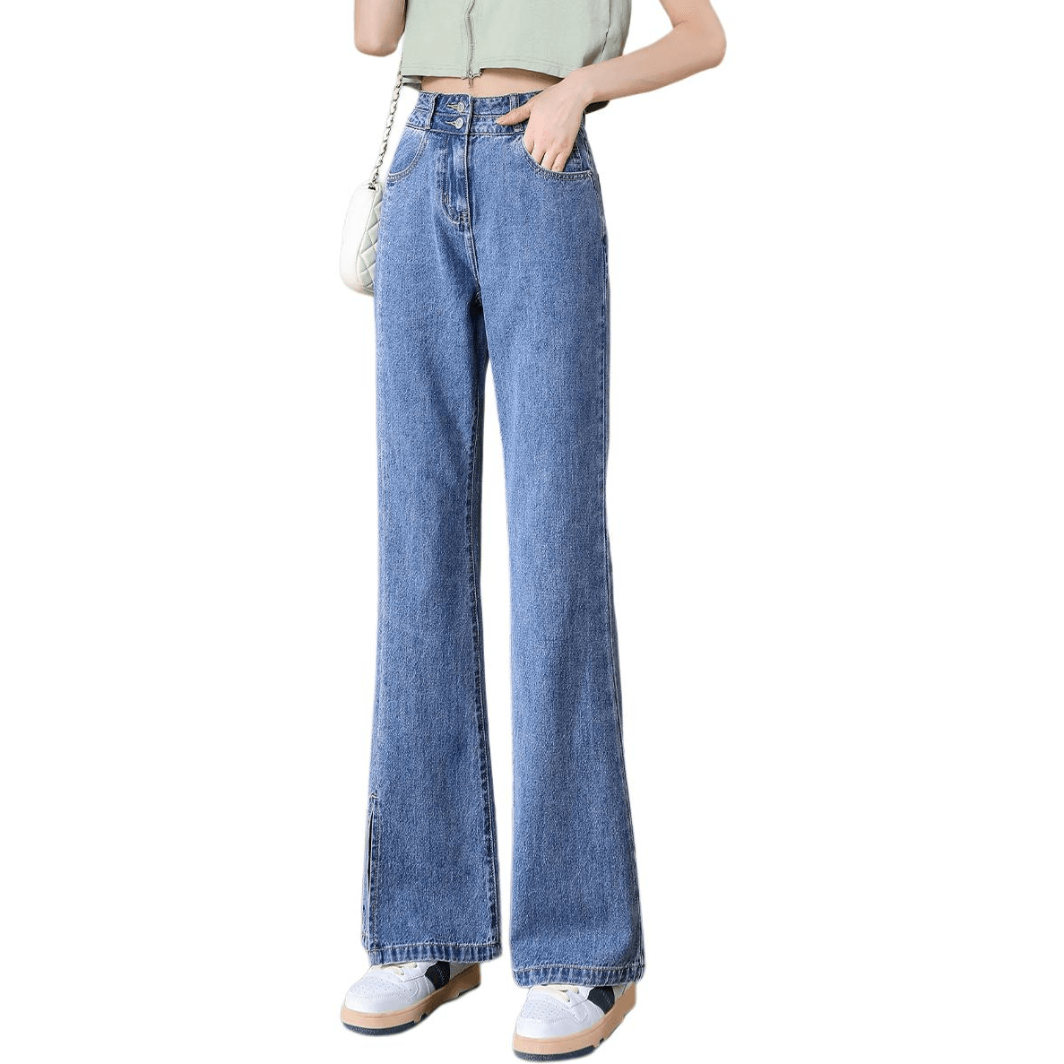 Джинсы Tonlion Medium Blue Women's Jeans Тонлион Средне-синие Женские Джинсы - изображение 1