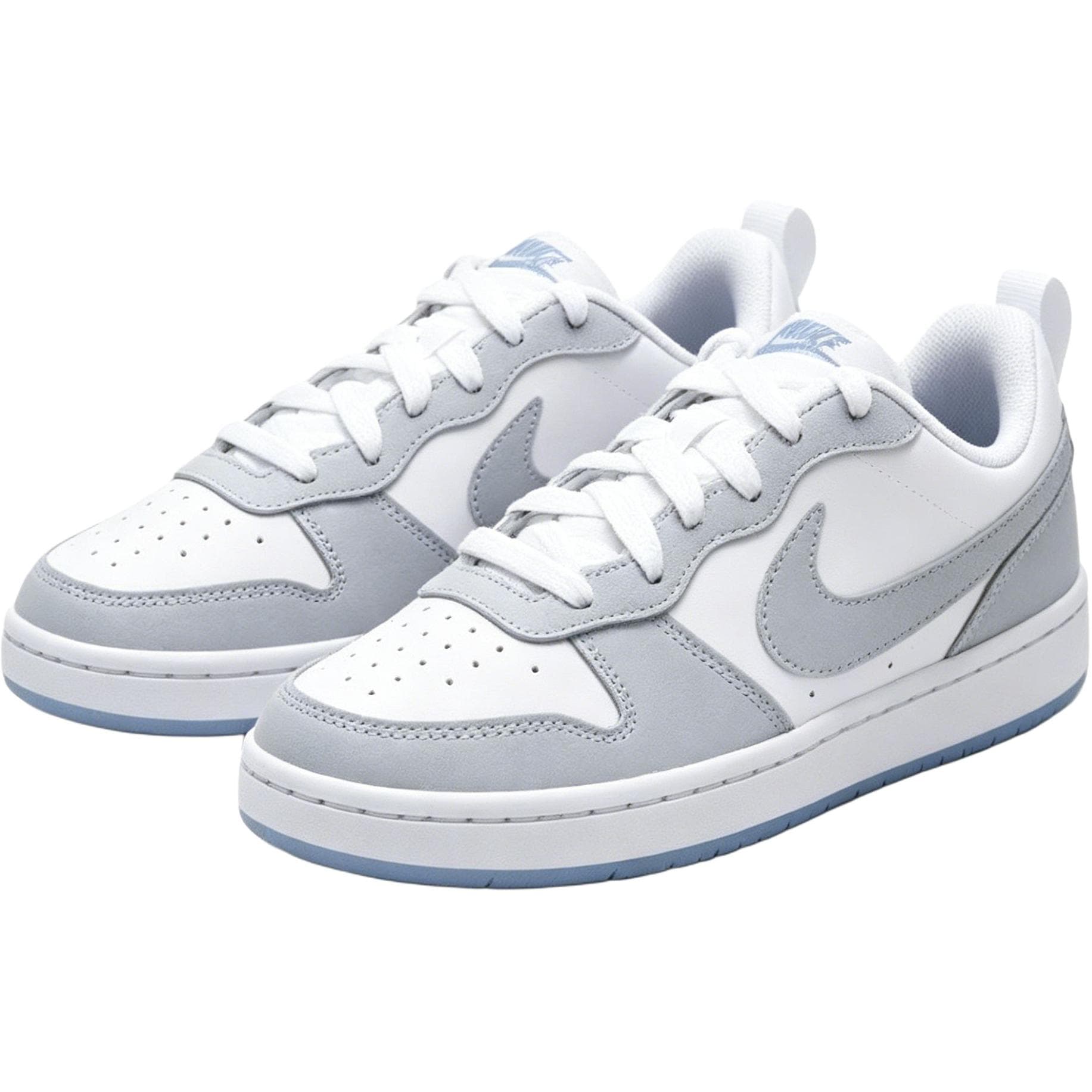 Кроссовки Nike Court Borough Скейтборд Обувь Бело-серый Унисекс - изображение 3