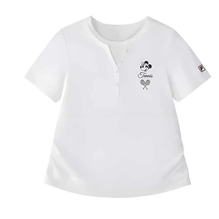 Футболка FILA KIDS Нефрит Белый Школьный Возраст T Рубашки - изображение 1