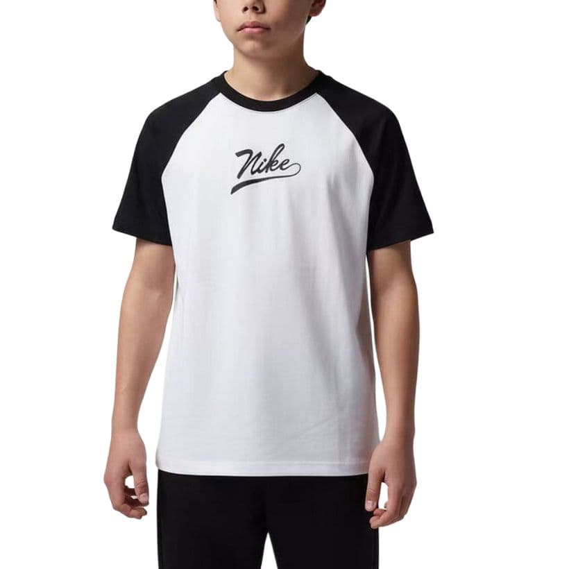 Футболка Nike Белый Черный Kids T-рубашки - изображение 1