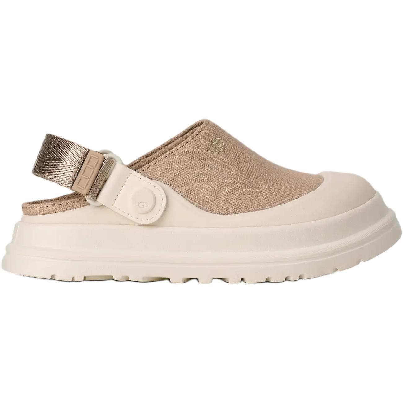 Кроссовки UGG GoldenGlow Холст Повседневная Обувь Белый Коричневый Детская - изображение 2