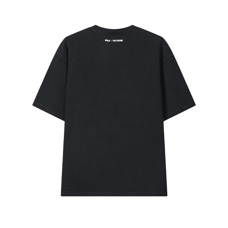 Футболка FILA x WE11DONE T-Shirt Унисекс Темно-черный - изображение 2