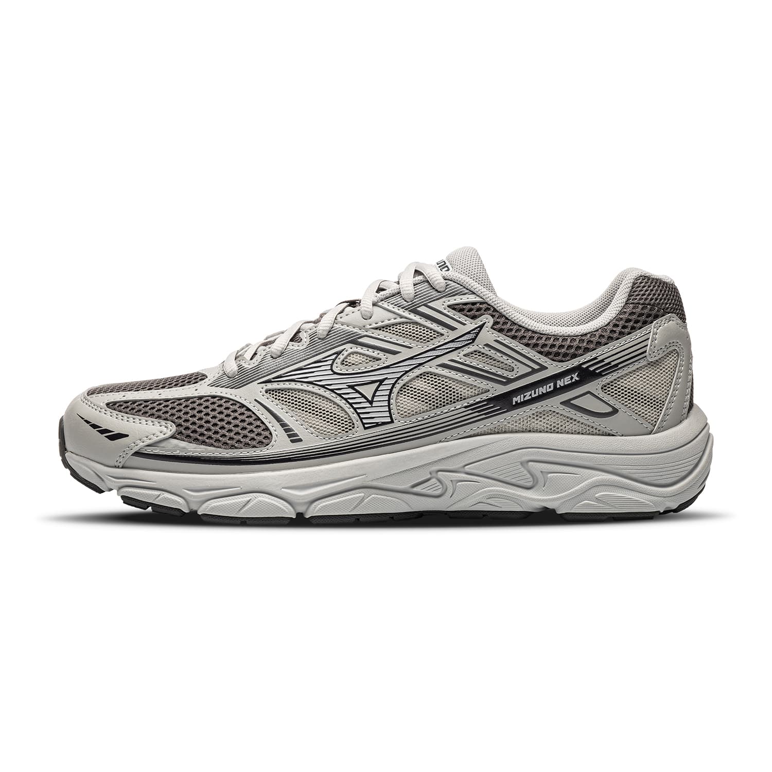 Кроссовки для бега Mizuno NEX Low Топ Повседневные кроссовки для бега Унисекс Бетонно-серый - изображение 1