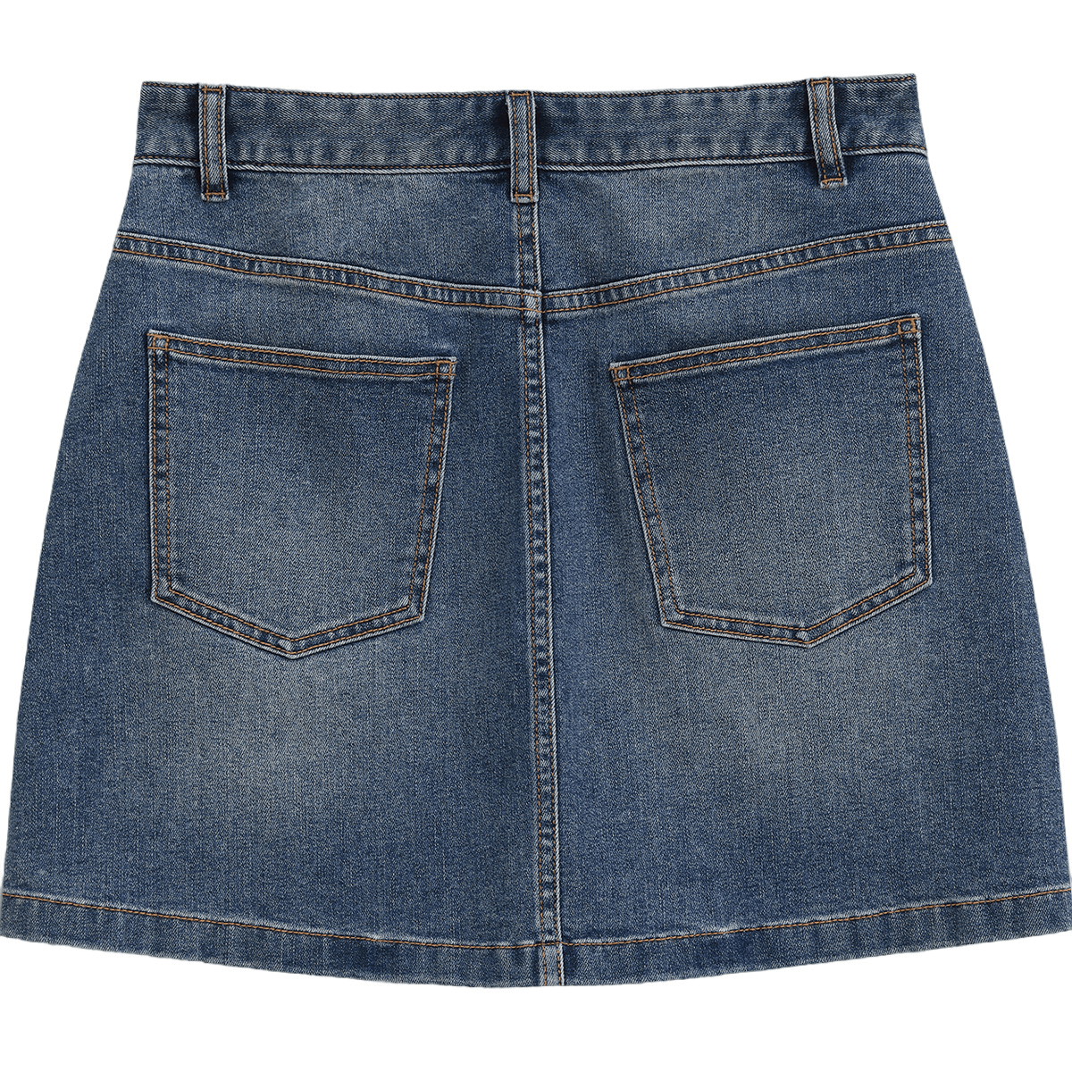 GAP Синий Washed Женские Джинсовые Короткие Юбки - изображение 2