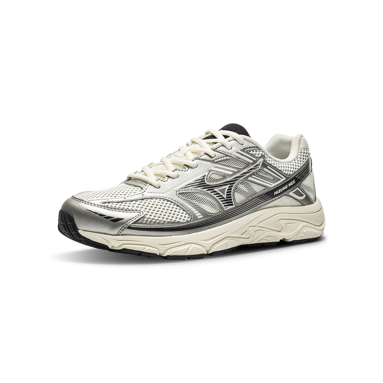 Кроссовки для бега Mizuno NEX Low Топ Повседневные кроссовки для бега Унисекс Мерцающее серебро - изображение 2
