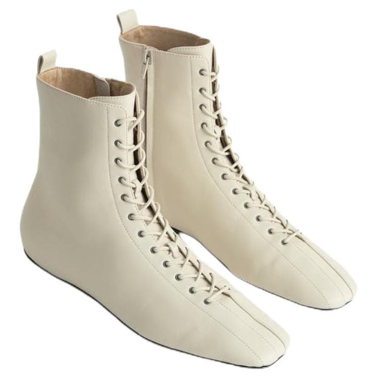 Сапоги ZARA LTHR FLT NKL BTS 16 1.5cm - изображение 4