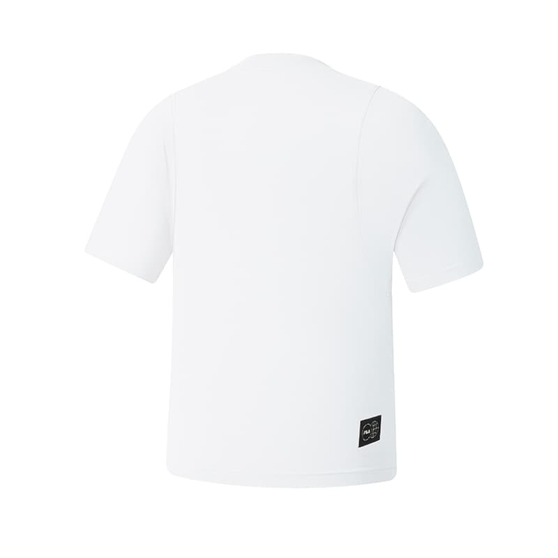 Футболка FILA Explore T Рубашка Женская Ярко-Белая - изображение 2