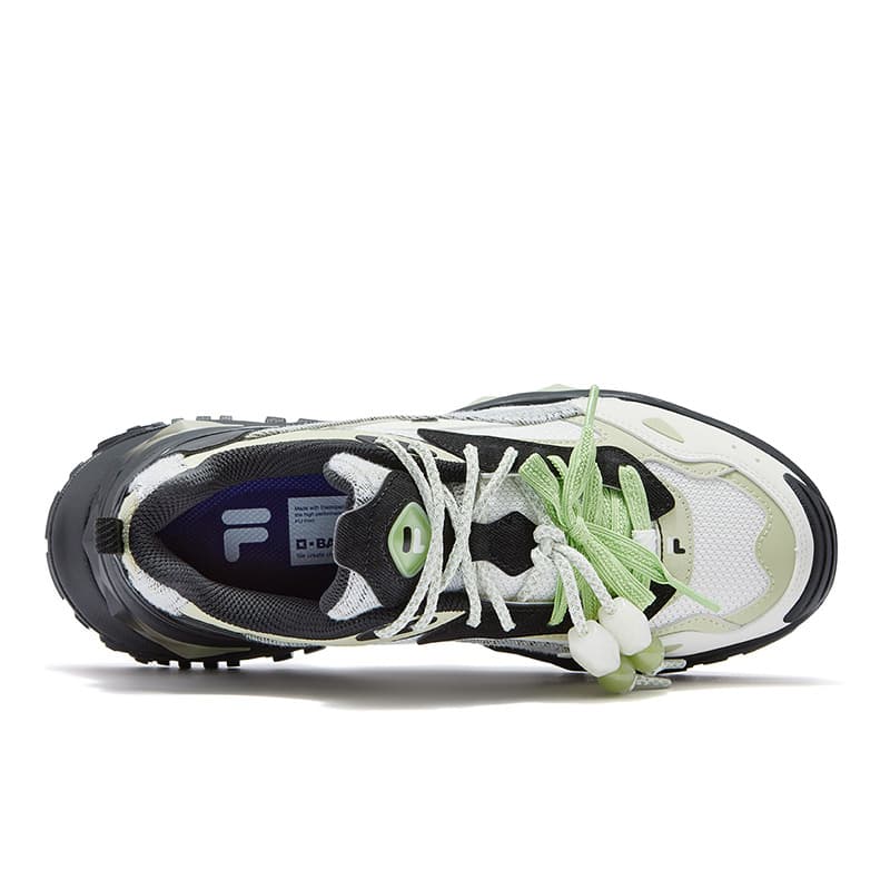 Кроссовки FILA FUSION Bianco Shoes DX визуально увеличивает рост Низкие кеды с толстой подошвой Женские - изображение 4