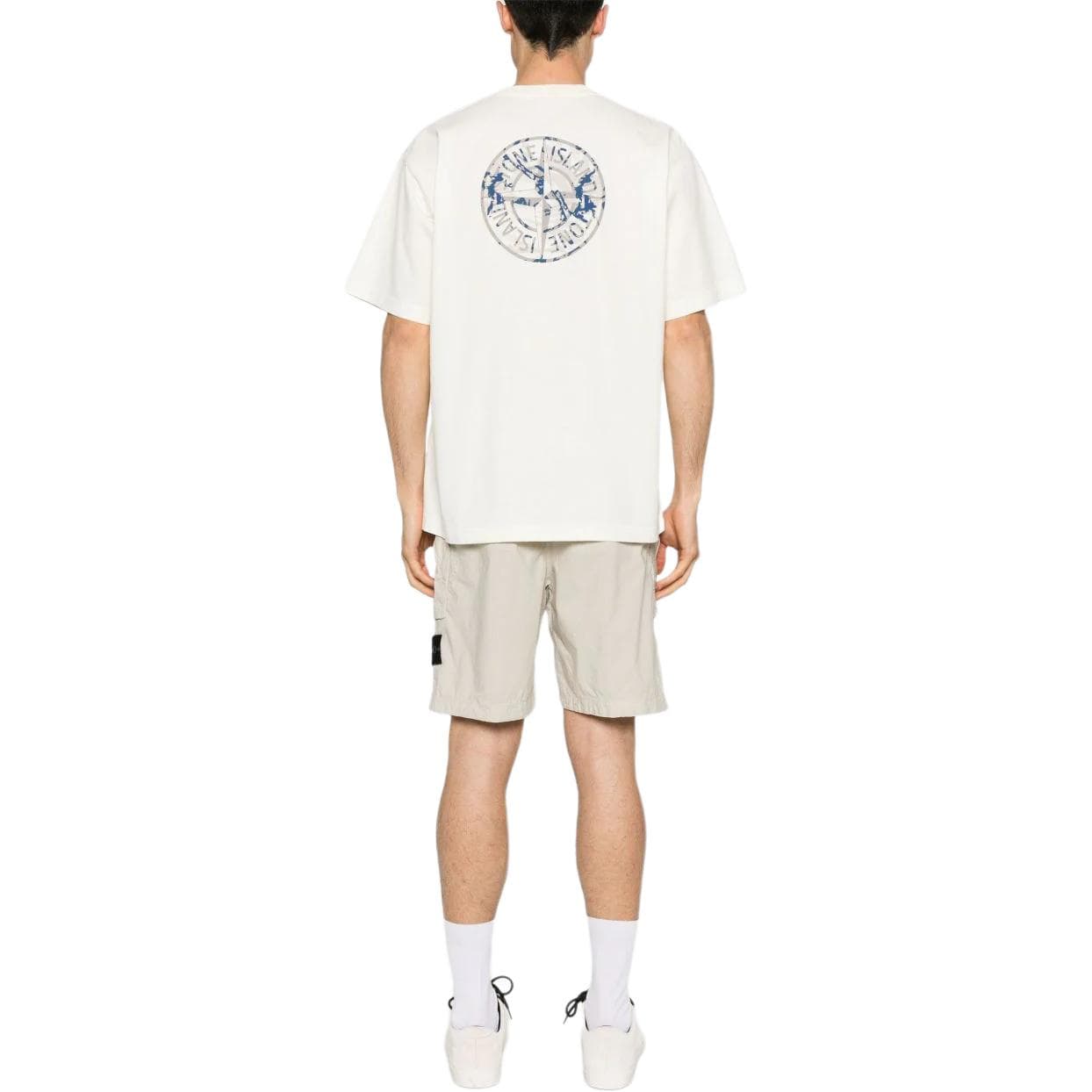Футболка Stone Island Logo Print T-Shirt White - изображение 5