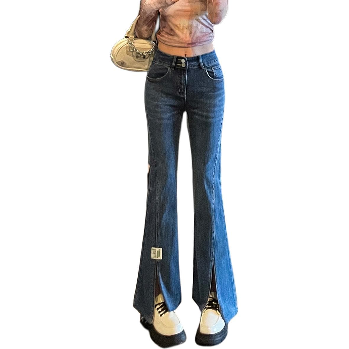 Джинсы Tonlion Medium Blue Women's Jeans Тонлион Средне-синие Женские Джинсы - изображение 1