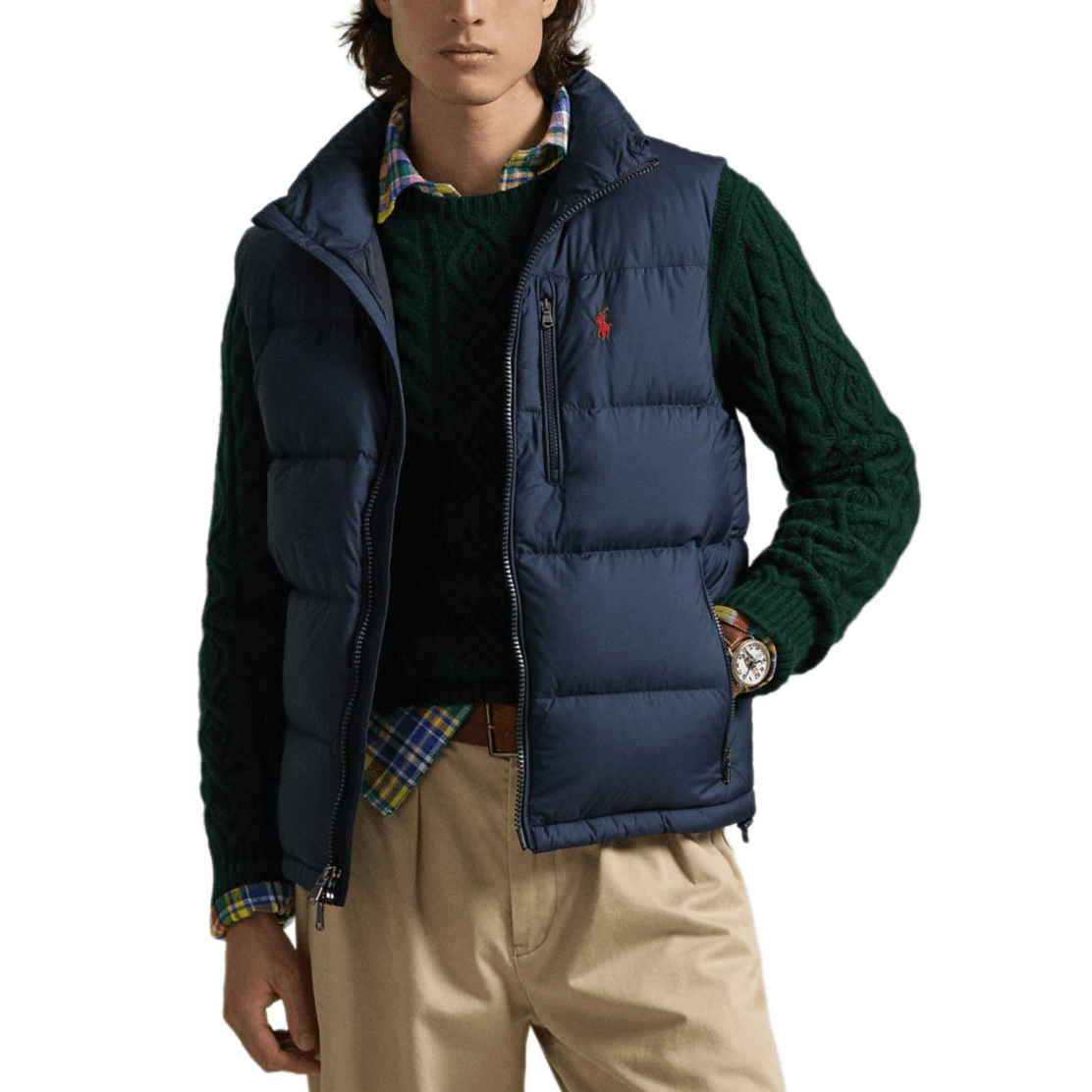 Куртка Polo Ralph Lauren Пуховый жилет Мужской Морской синий - изображение 2