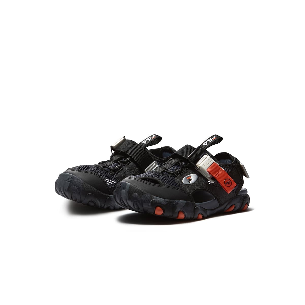 Сандалии FILA KIDS Синтетическая кожа текстиль Anti KICK устойчивый к истиранию дышащие сандалии оттенок синий черный детские - изображение 3