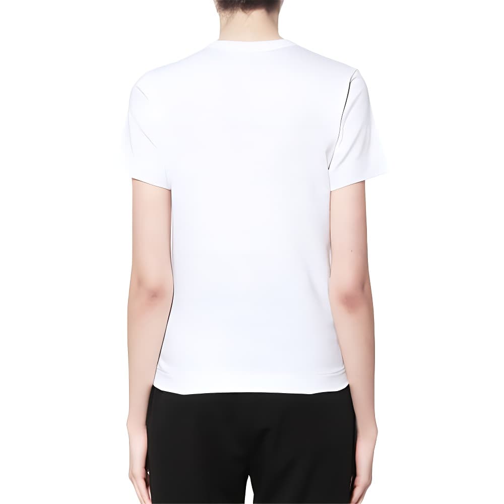 Футболка CDG Play Half Red Heart T-Shirt White - изображение 4