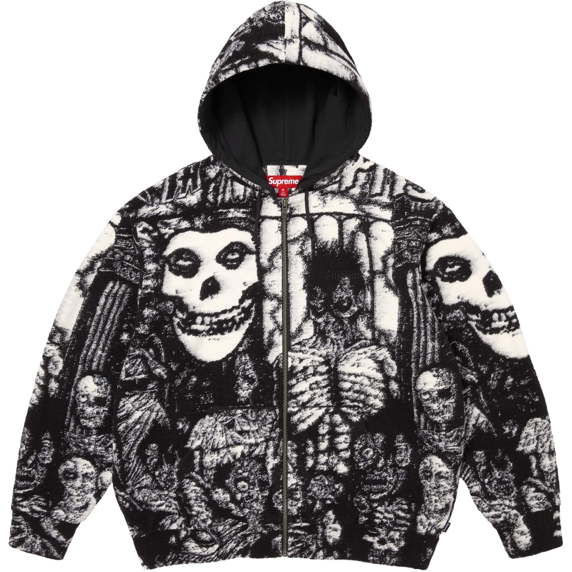 Худи Supreme X The Misfits SS26 WEEK7 ZIP UP С капюшоном Свитер Платье-ханьфу в стиле худи Унисекс - изображение 1
