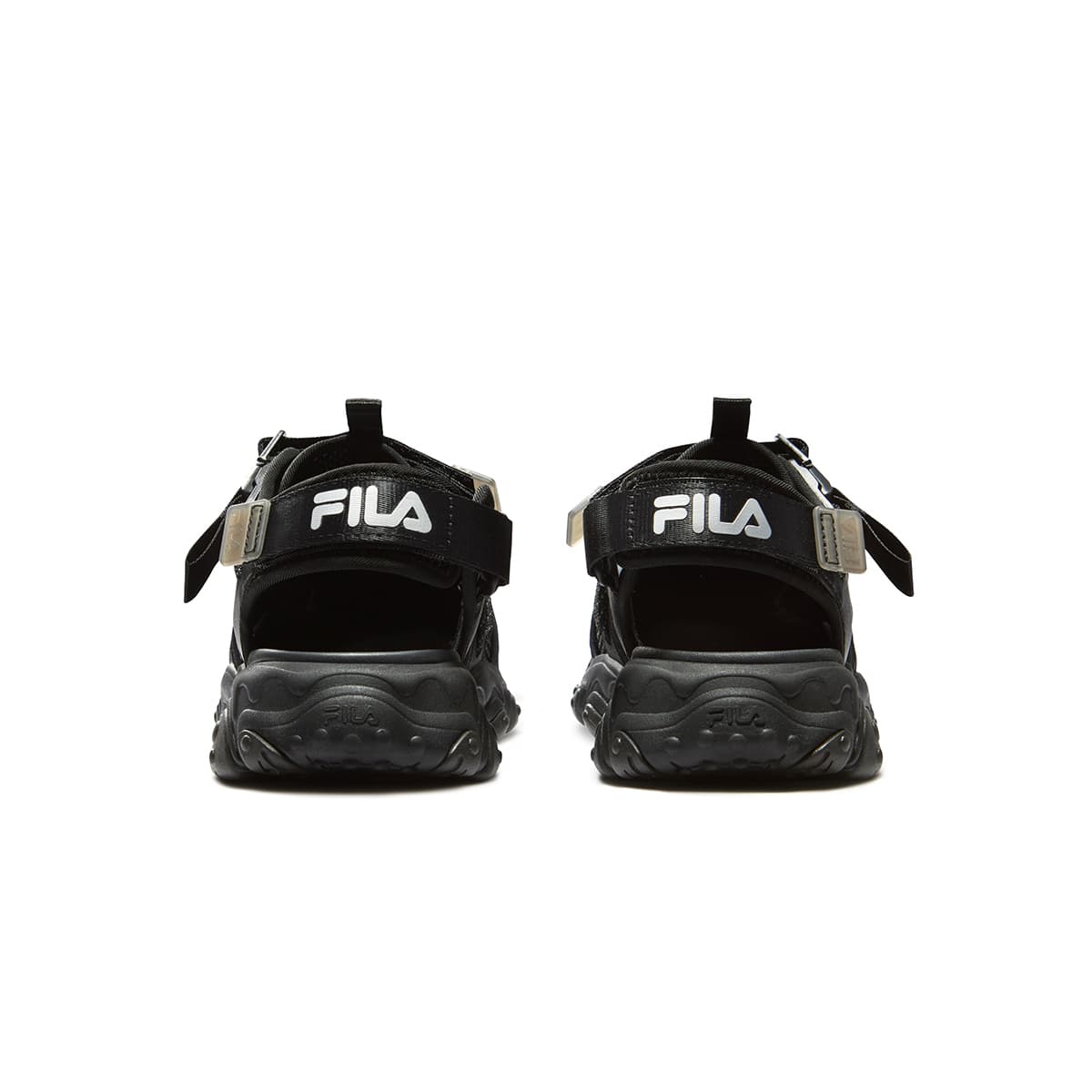 Сандалии FILA KIDS Анти-КИК Устойчивые к истиранию Дышащие Сандалии Черные Космический Серебряный Детские - изображение 4
