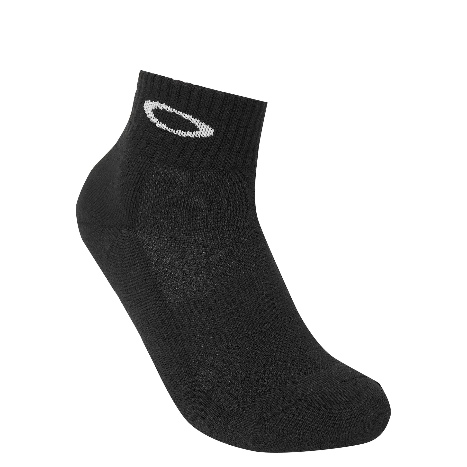 Oakley Bright Black 3 Pack Unisex Ankle Socks Oakley Яркий Черный 3 Пачка Унисекс Носки до щиколотки - изображение 2