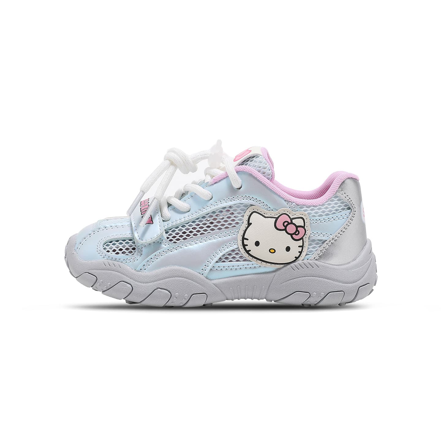 Кроссовки Sanrio x Hello Kitty Синтетическая кожа текстиль противоскользящий дышащий амортизация и легкость низкий топ - изображение 1