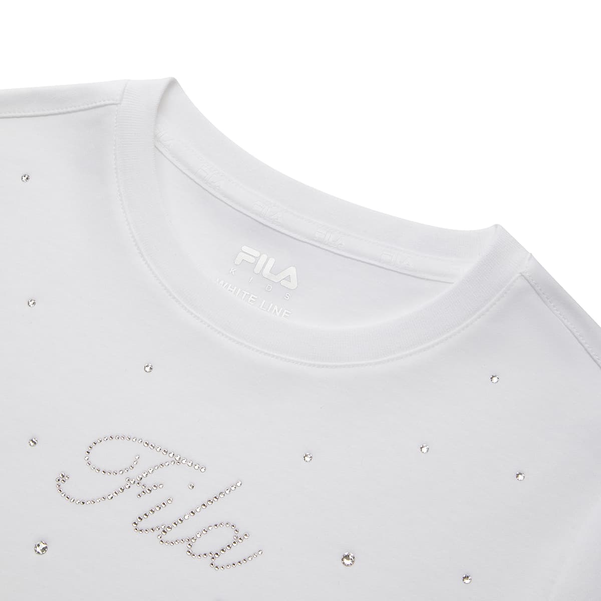 Футболка FILA KIDS Стандартный Белый Детская Рубашка T - изображение 3