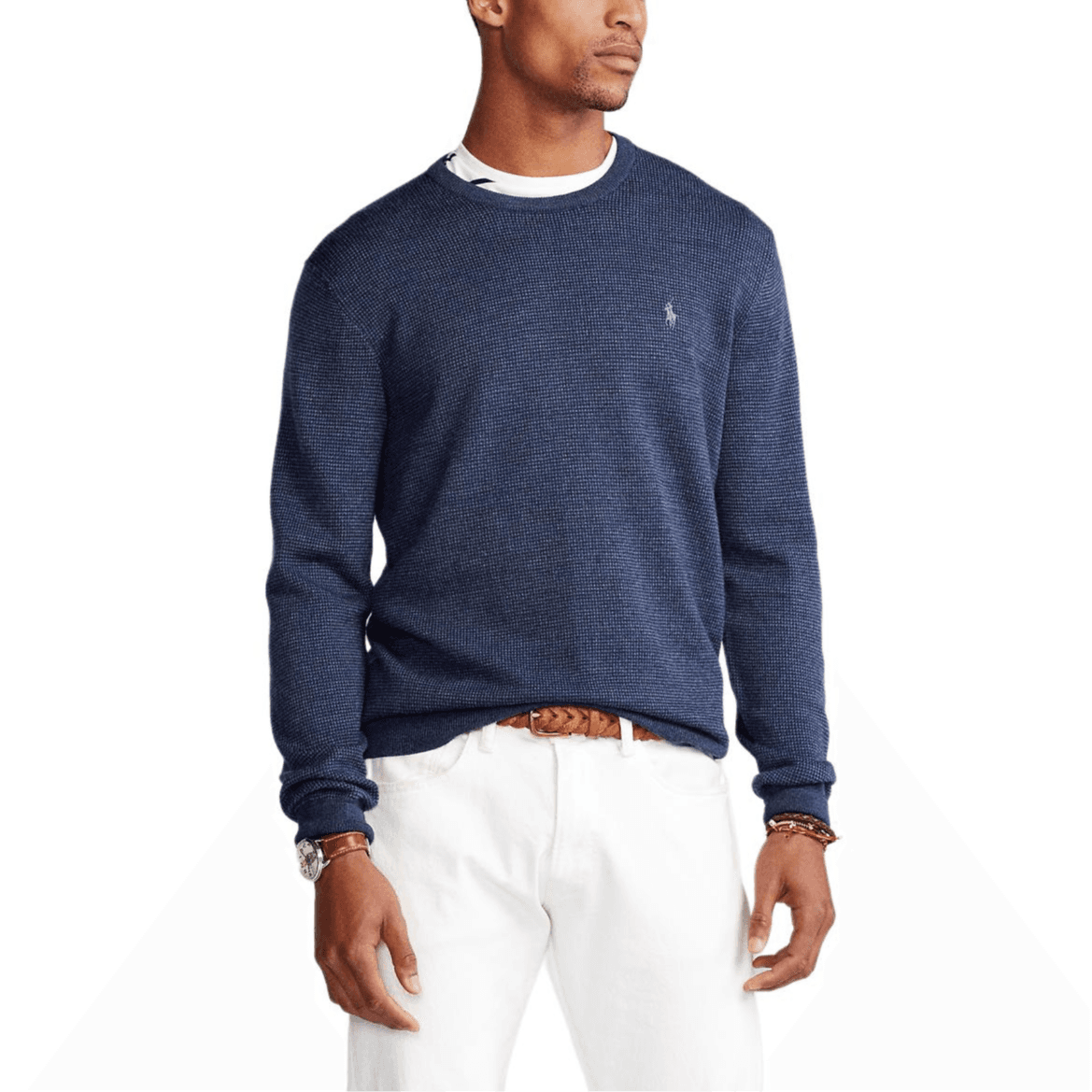 Кофта Свитер Polo Ralph Lauren стандартного размера мужской морской синий - изображение 3