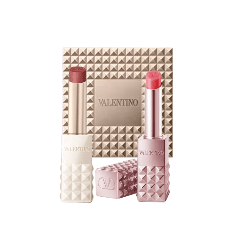 Серьги-гвоздики Valentino Lipstick подарочная коробка набор косметики легко смешивается 2,3 г + 2,3 г - изображение 1