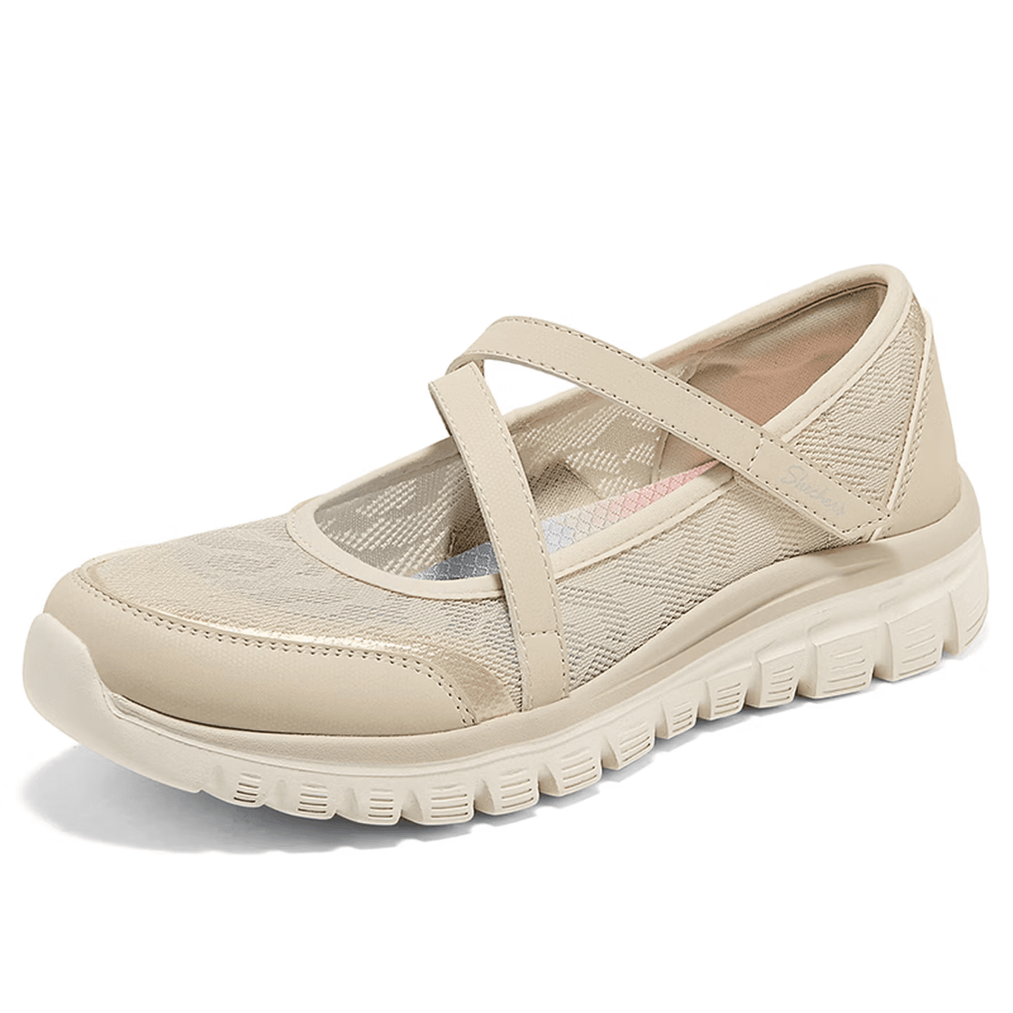 Skechers Modern Comfort Текстиль Синтетическая кожа Тонкие и без объема Туфли Мэри Джейн Женские - изображение 3