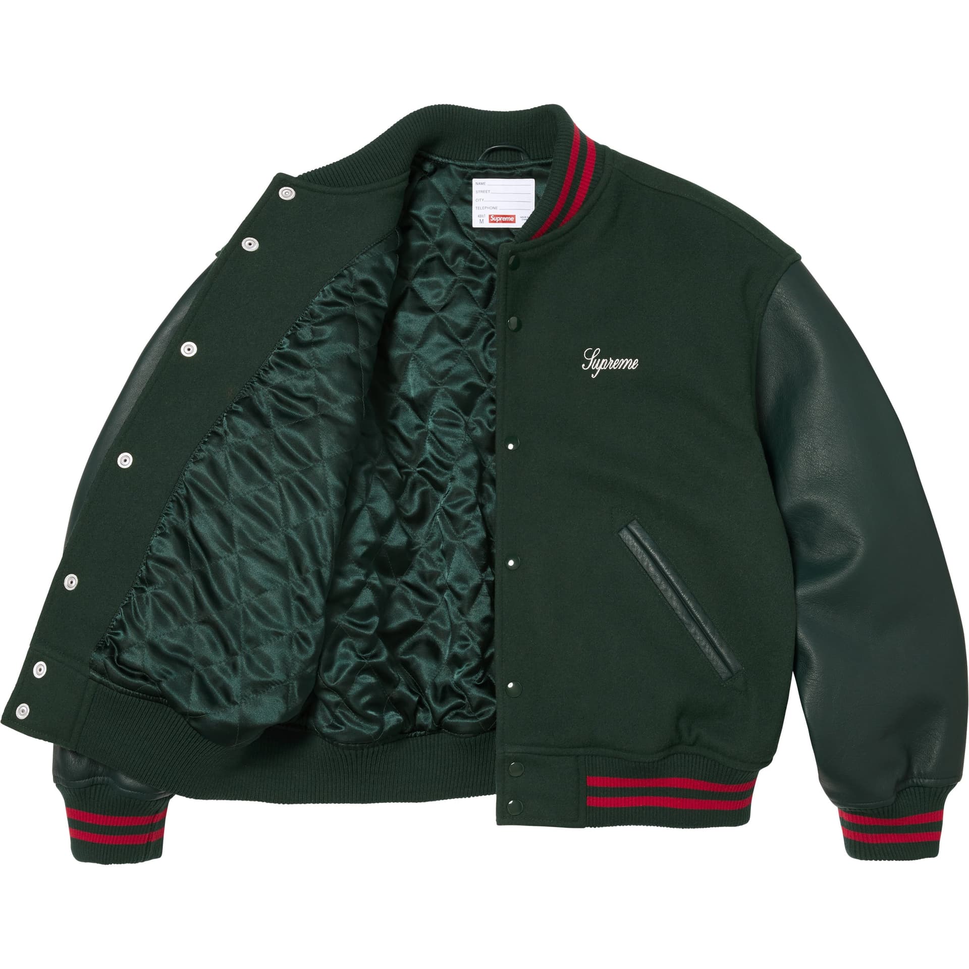 Куртка Supreme SS26 WEEK7 Крест VARSITY Куртка Унисекс - изображение 3