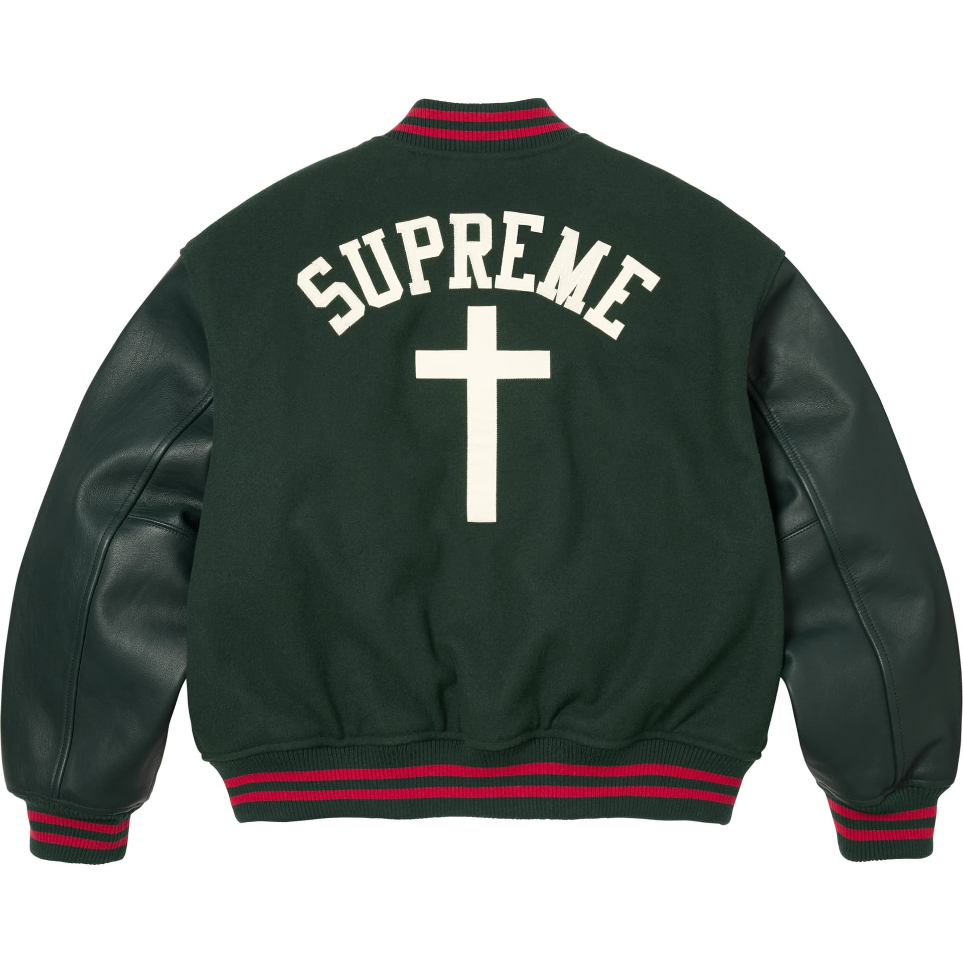 Куртка Supreme SS26 WEEK7 Крест VARSITY Куртка Унисекс - изображение 1