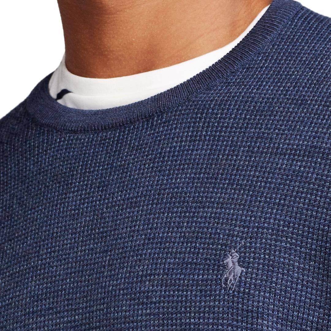Кофта Свитер Polo Ralph Lauren стандартного размера мужской морской синий - изображение 5