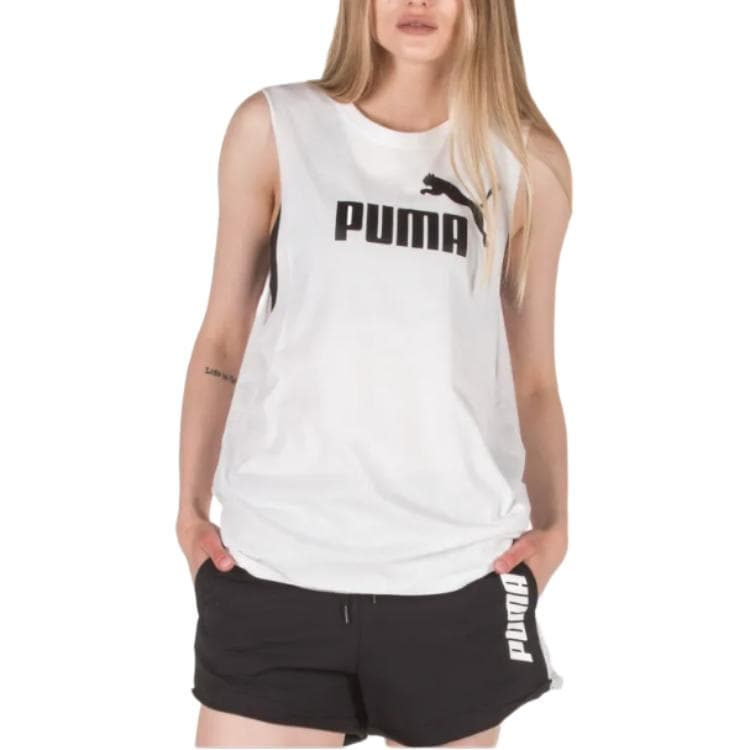 Майка PUMA ESS+ Белые Женские Майки - изображение 1