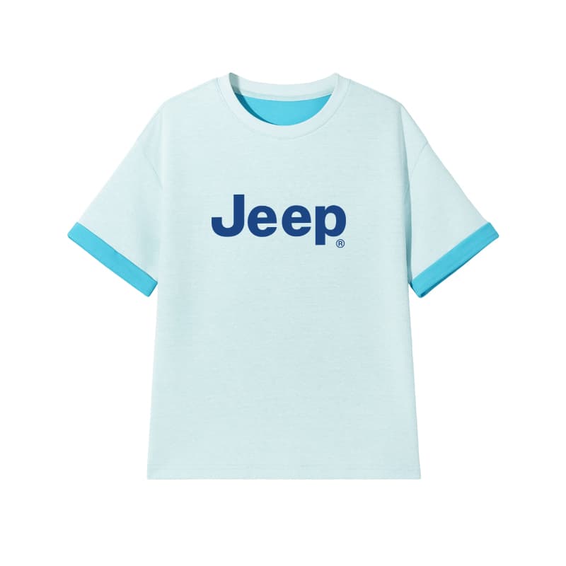 Футболка Jeep Синий E Синий логотип Kids T-рубашки - изображение 1