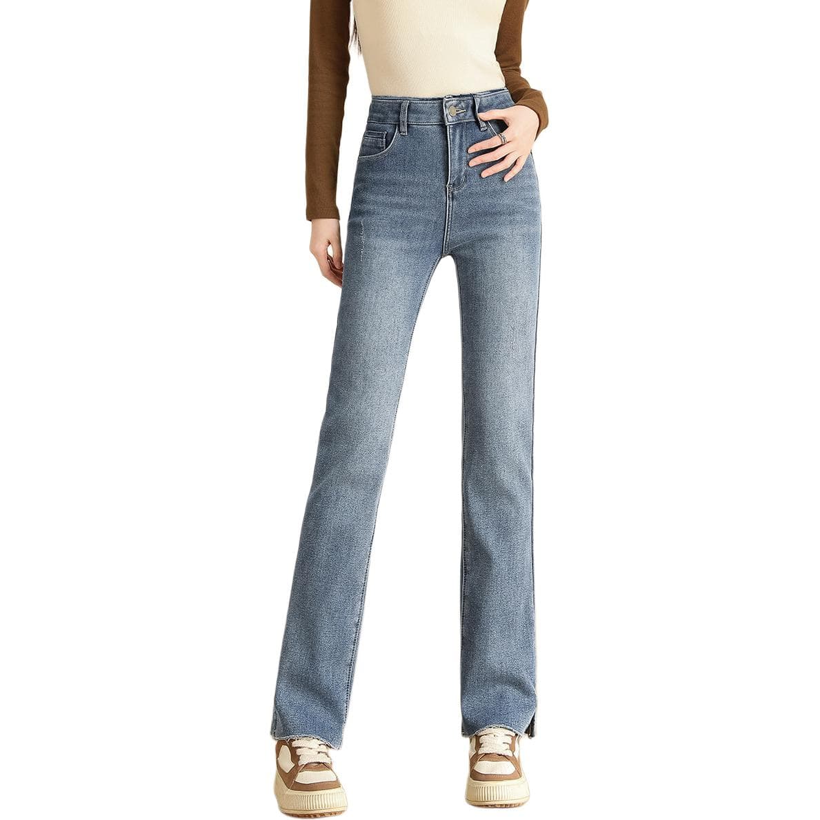 Джинсы Tonlion Medium Blue Women's Jeans Тонлион Средне-синие Женские Джинсы - изображение 1