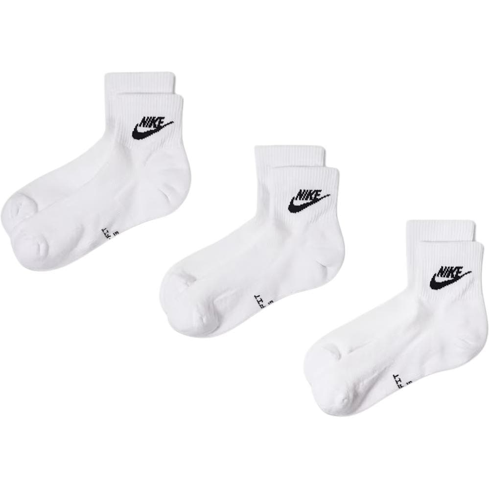 NIKE 3 пары (белые) Унисекс Низкие носки - изображение 1