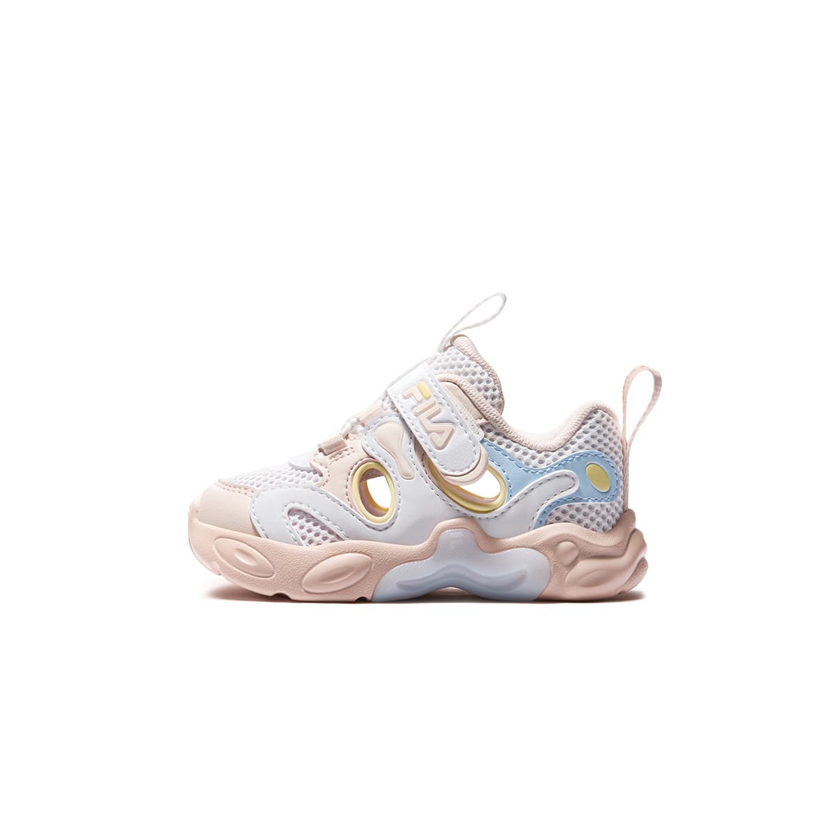 Кроссовки FILA KIDS Анти-КИК Дышащая Амортизация и Легкость Обувь для Малышей FILA Белый Розовый Соус Для Младенцев и Малышей - изображение 1
