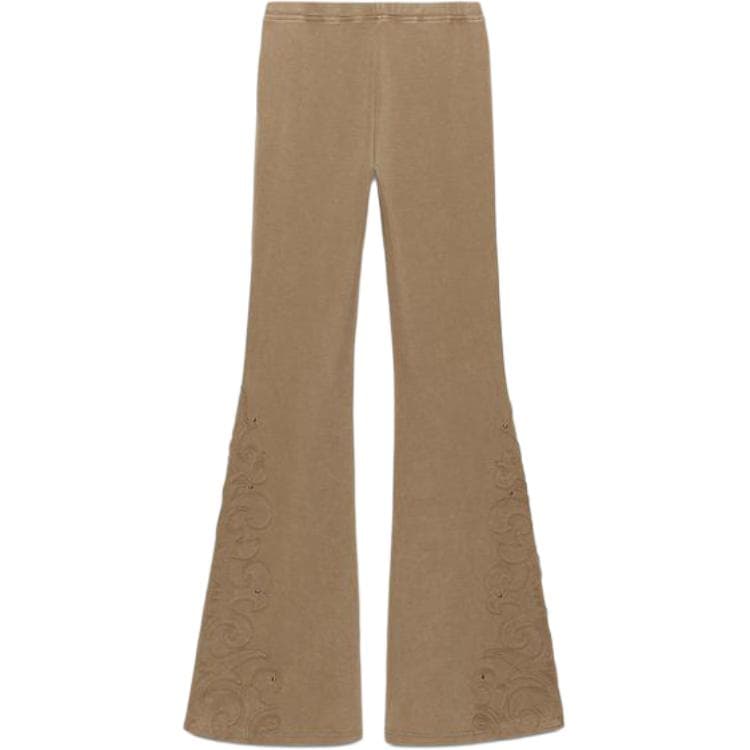 Штаны ZARA Коричневые Женские Повседневные Штаны - изображение 2